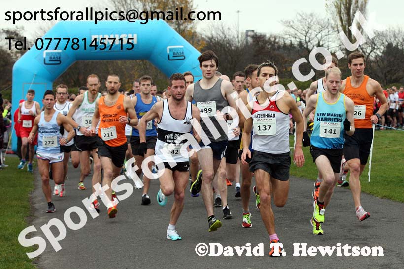 Senior men and womens Heaton Memorial 10k Road Race, Newcastle Town Moor. Photo:  David T. Hewitson/Sports for All Pics